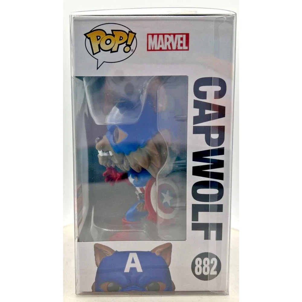 Funko‎ Pop! Marvel Capwolf in Protector Case #882 F25
